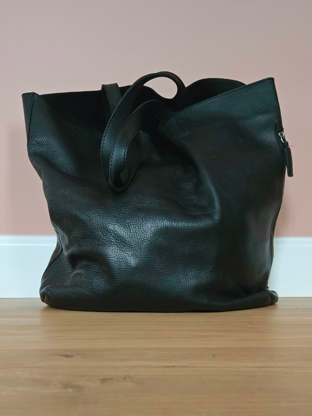 banana republic | leather tote | black | shoulder bag | work tote